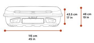 Thule Arcos M dimension tech spec image