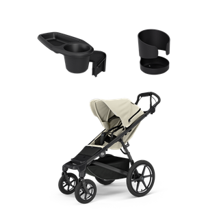 Thule Urban Glide 4-wheel + Thule Urban Glide 3 snack tray + Thule stroller cup holder