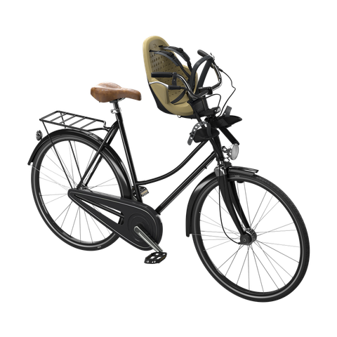 Thule Yepp 2 mini front mounted child bike seat fennel tan