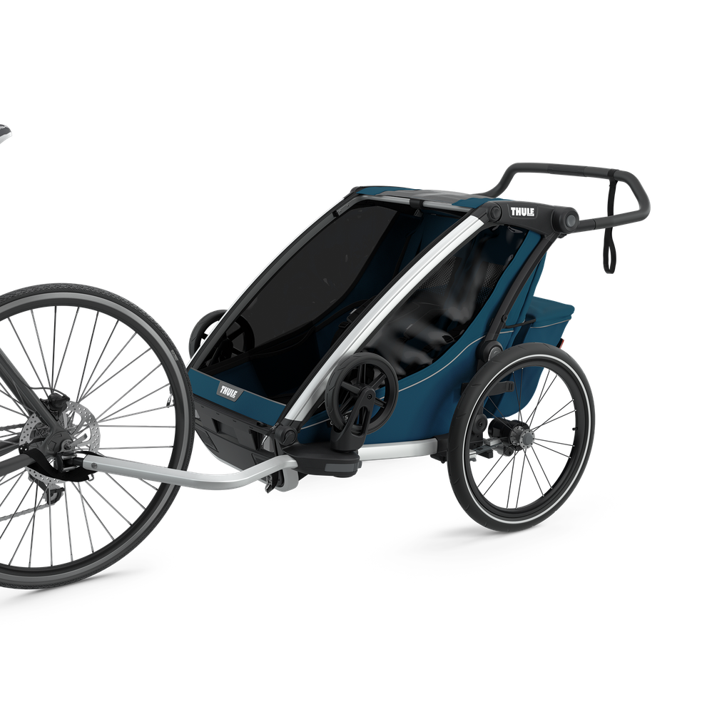 Thule Chariot Cross double 2-seat multisport bike trailer majolica blue