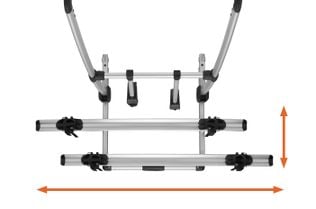Thule Excellent Standard Motorhome and Caravan Bike Rack Anodised Gray - Sliding Rails