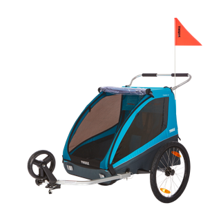 Thule Coaster XT 2-seat bike trailer blue
