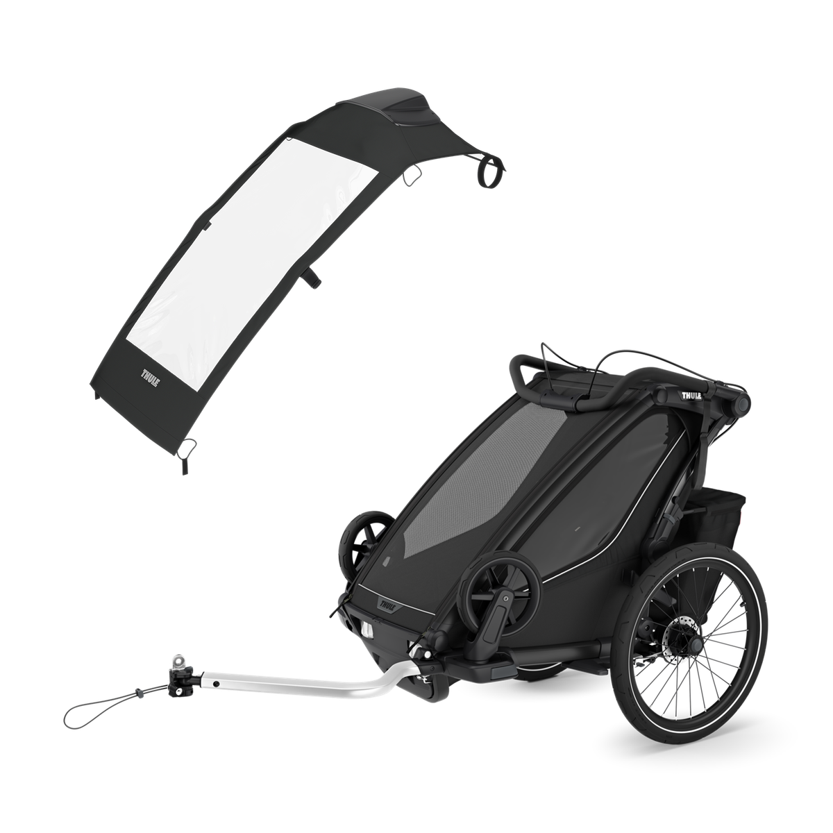 Thule Chariot Sport 2 single + Thule Chariot air purifier single