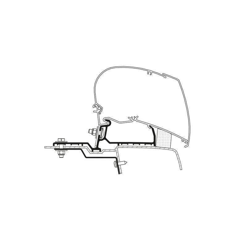 Adapter 302923 adapter for roof-mounted awnings