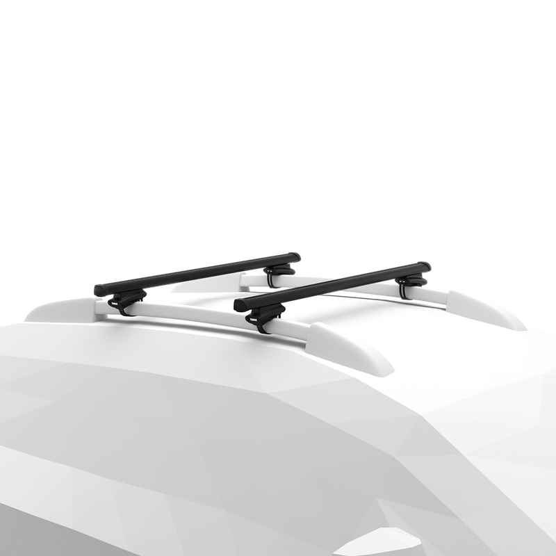 Thule oversized rail foot on Thule ProBar black