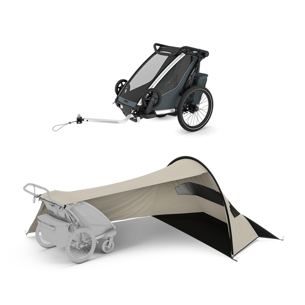 Thule Chariot Cross 2 + Thule sun and wind tarp