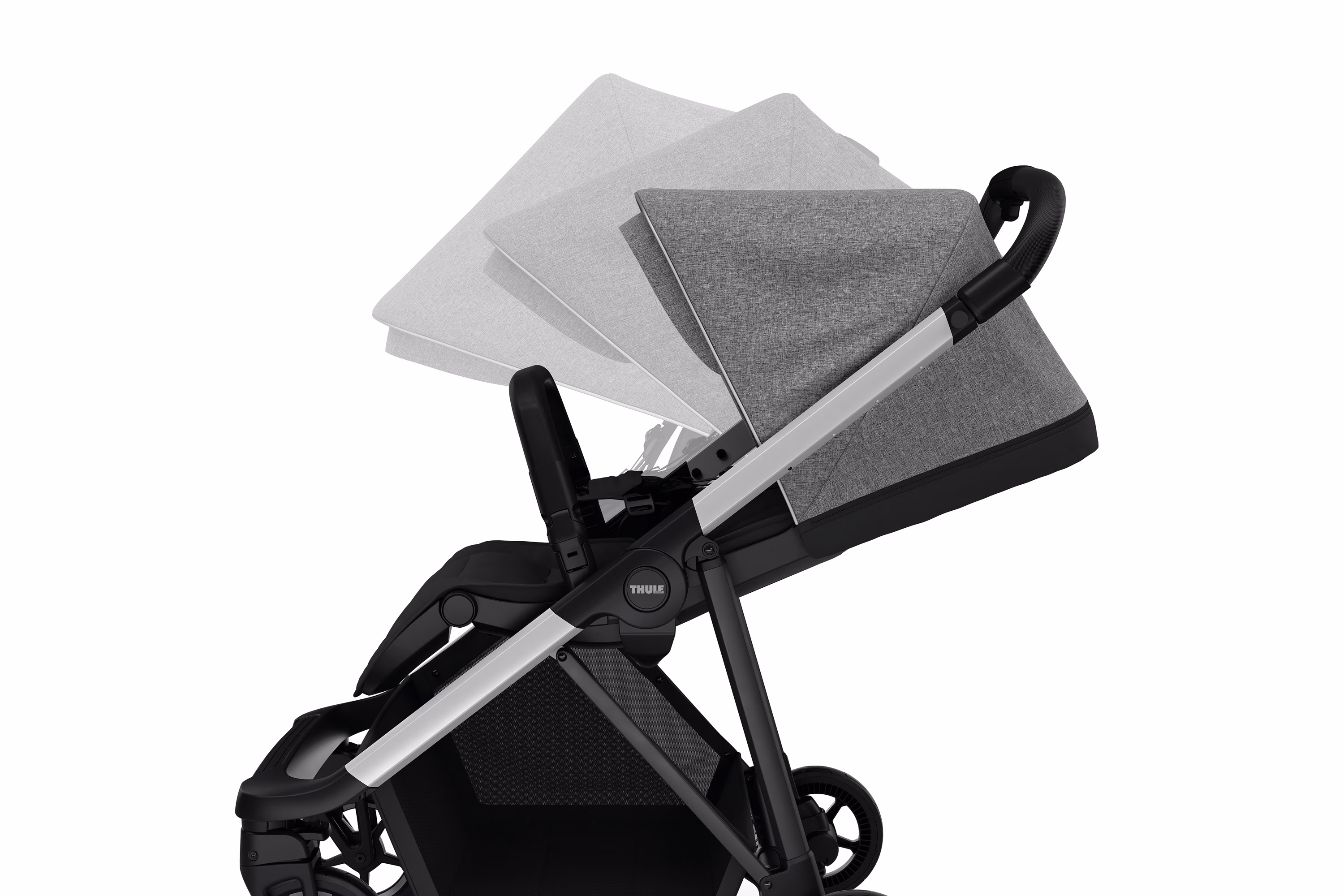 Thule Shine Reclining seat Gray Melange on Aluminium