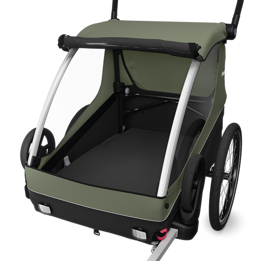 Thule Courier bike trailer vintage green