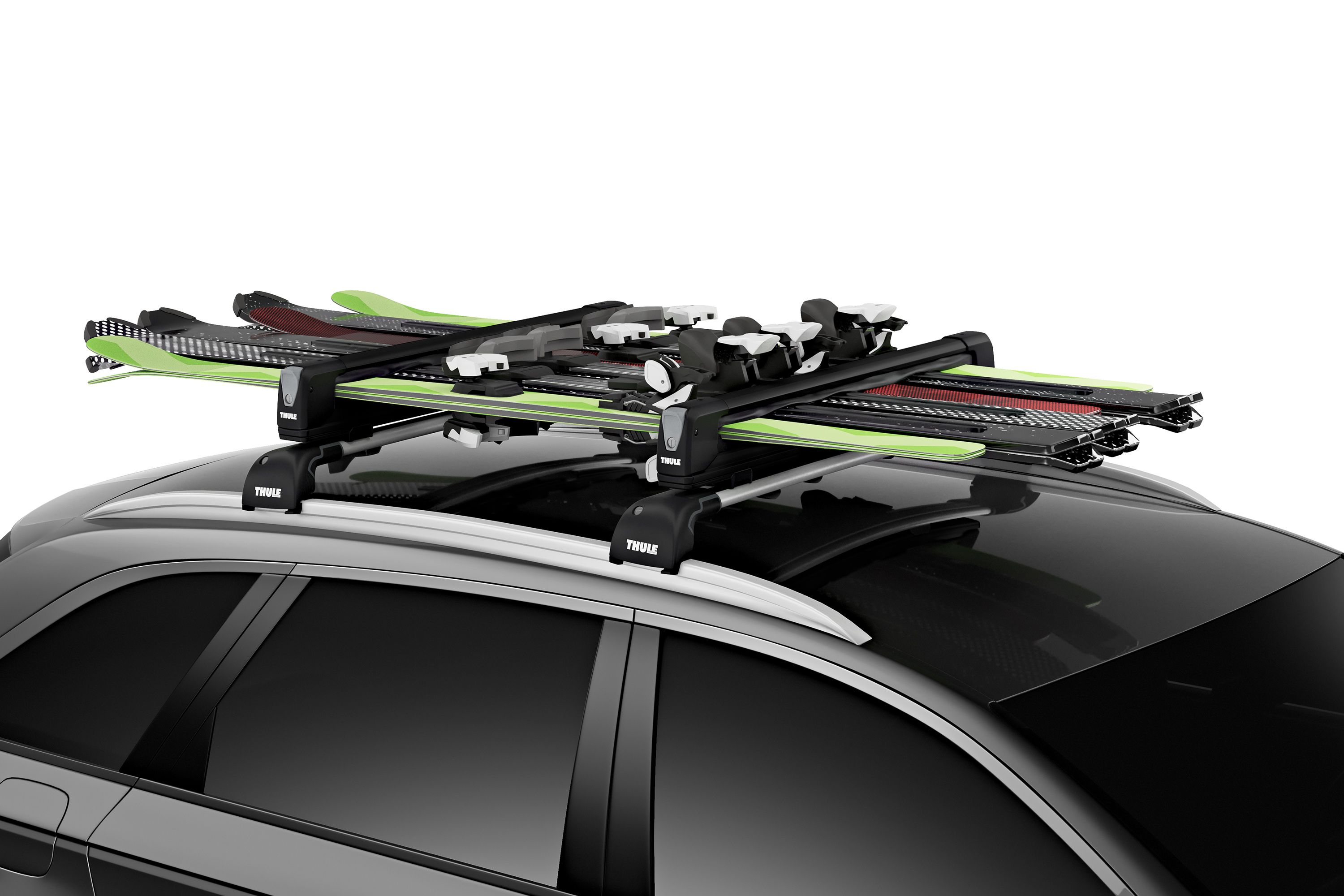 Thule SnowPack Extender 732508 on car skis