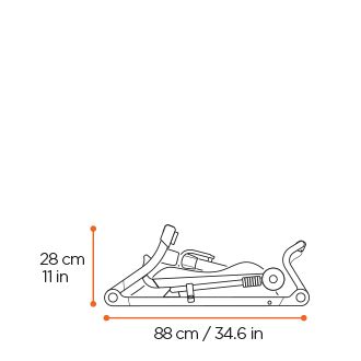 Thule Urban Glide 4-wheel folded dimensions