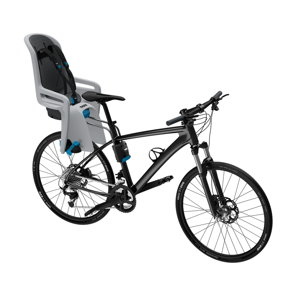 Thule RideAlong tiltable child bike seat light gray
