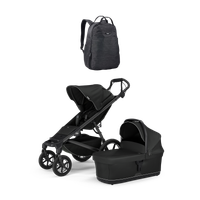 Thule Urban Glide 4-wheel + Thule changing backpack + Thule bassinet