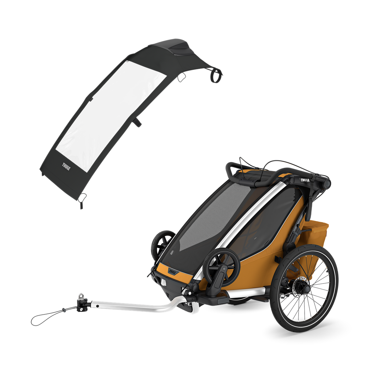 Thule Chariot Sport 2 single + Thule Chariot air purifier single