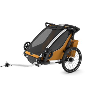 Thule Chariot Sport 2 double 1 or 2-seat multisport bike trailer natural gold