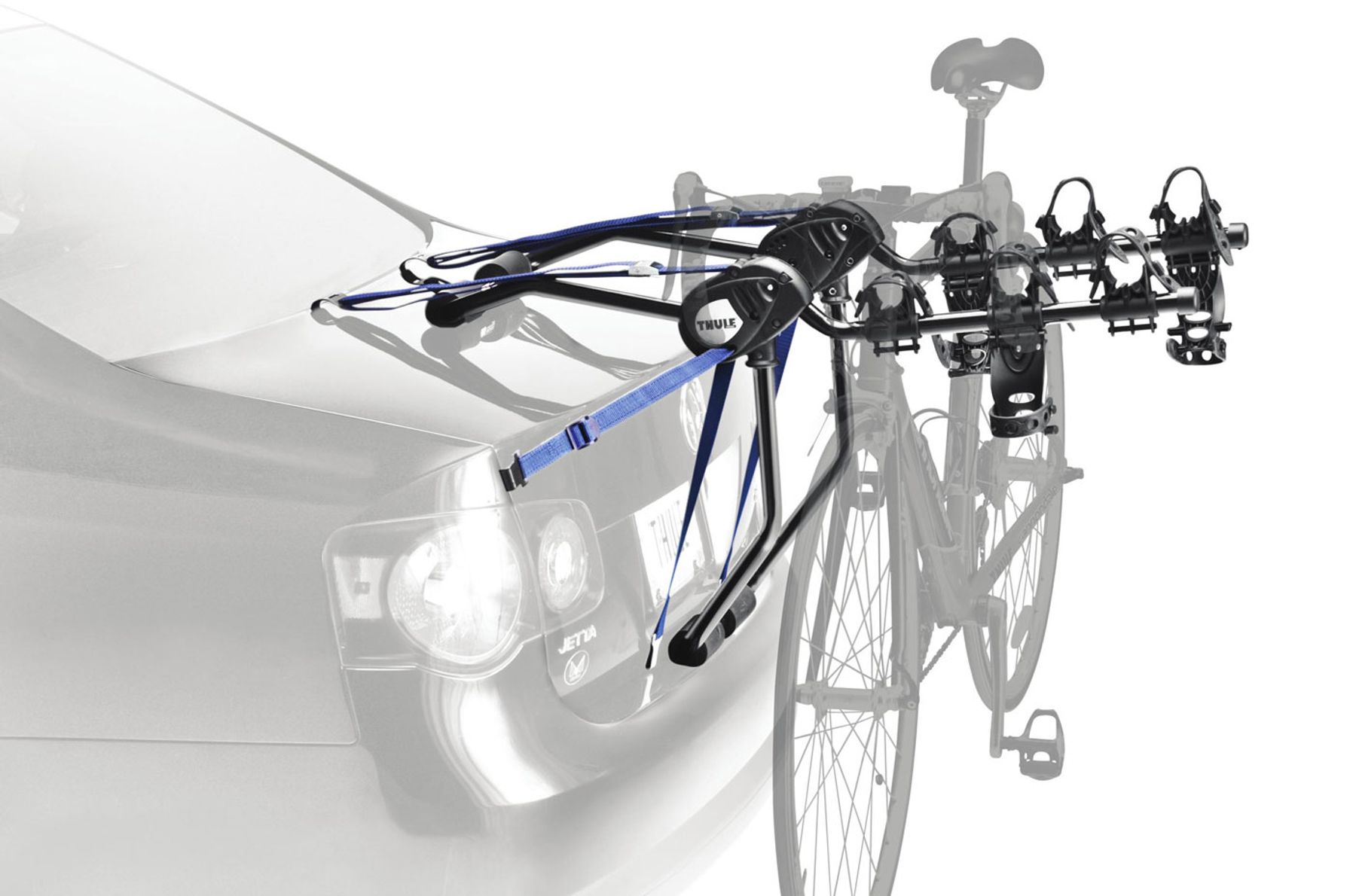 Bicycle Carrier Double Arm Design 3 Bike Holder Trunk Mount 