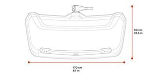 Thule Arcos L dimension tech spec image