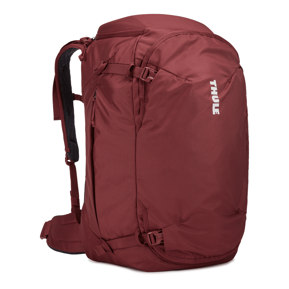 Thule Landmark 40L women's backpacking pack dark bordeaux red