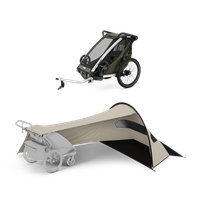 Thule Chariot Lite single + Thule sun and wind tarp