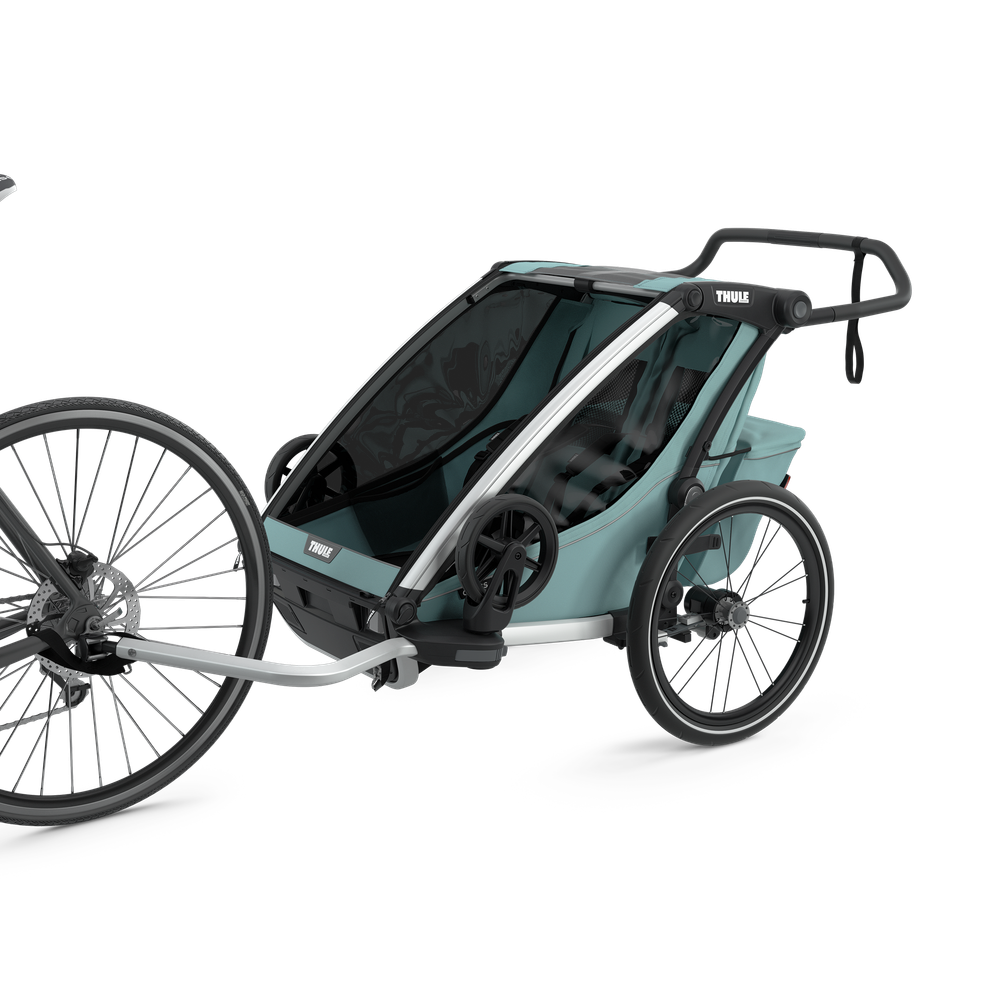 Thule Chariot Cross double 2-seat multisport bike trailer alaska blue