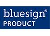 Bluesign logo, standard for environmental certification of textile production