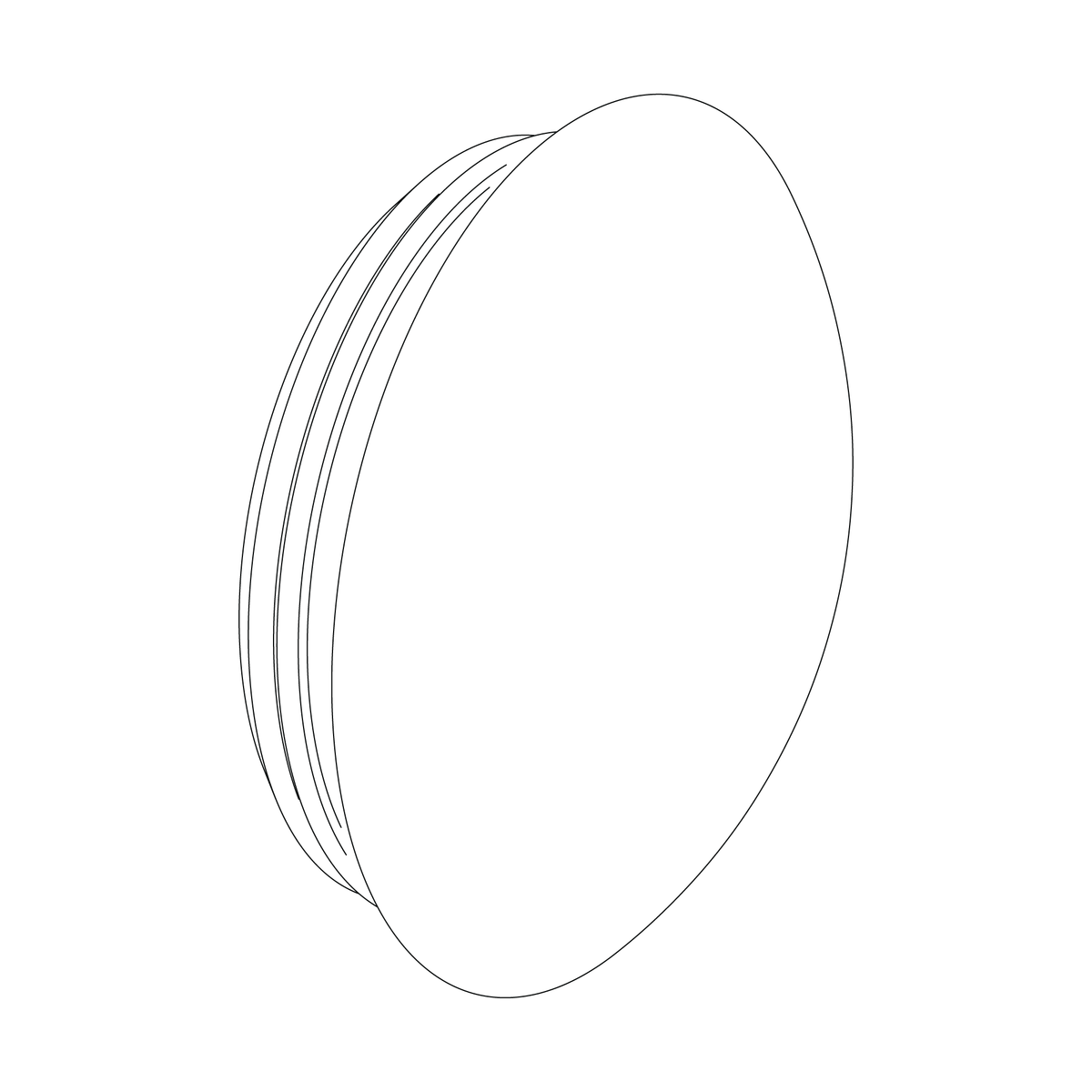 Wheel cap - rubber (ribbed) (2012-X)