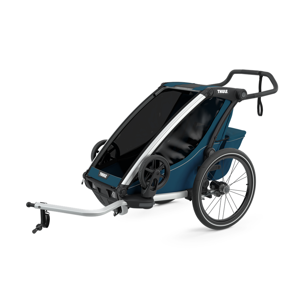 Thule Chariot Cross single 1-seat multisport bike trailer majolica blue