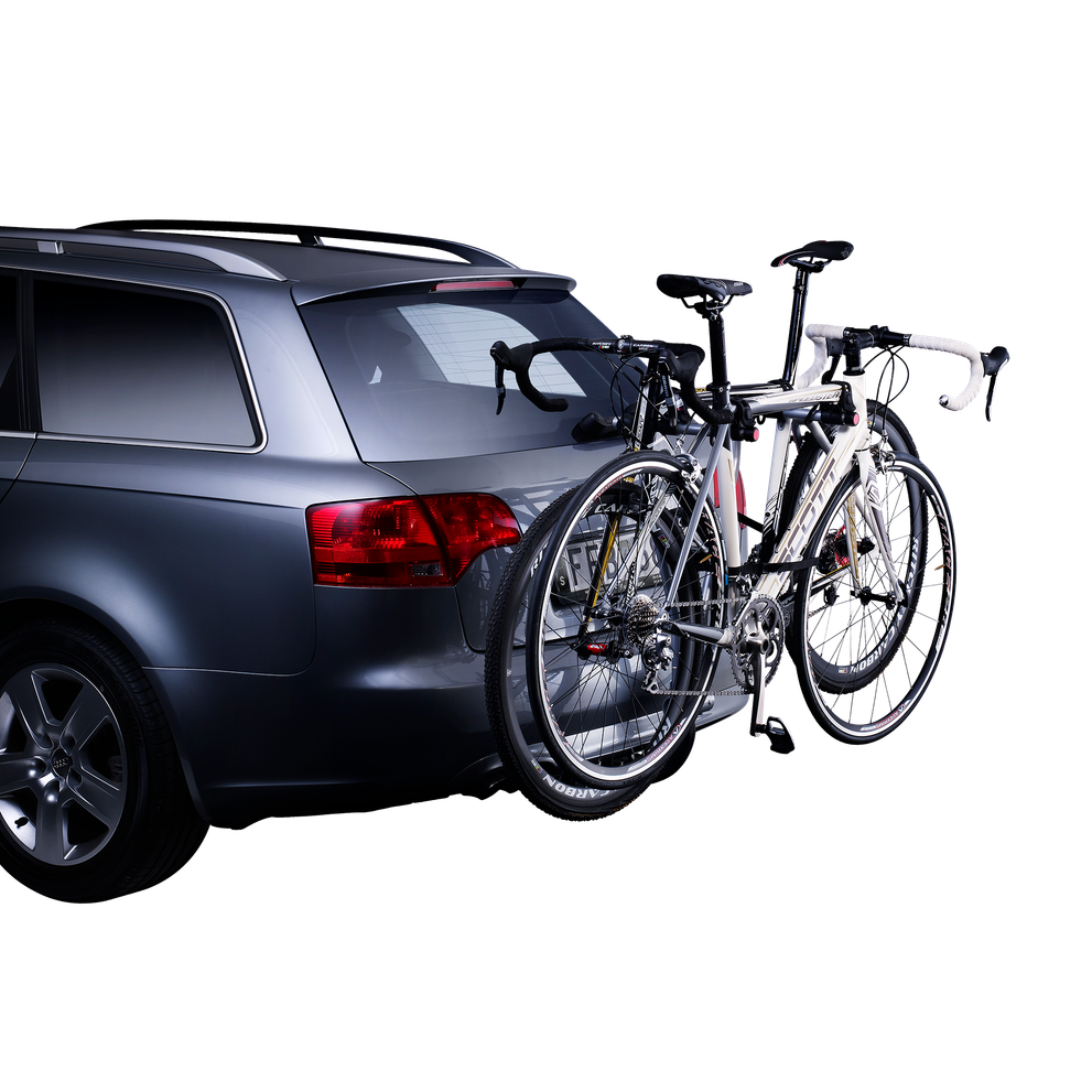 Thule Xpress 2-bike hanging towbar bike rack silver