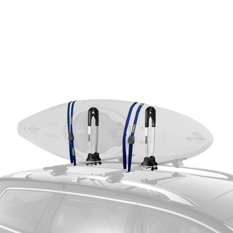 Thule Stacker kayak rack vertical silver