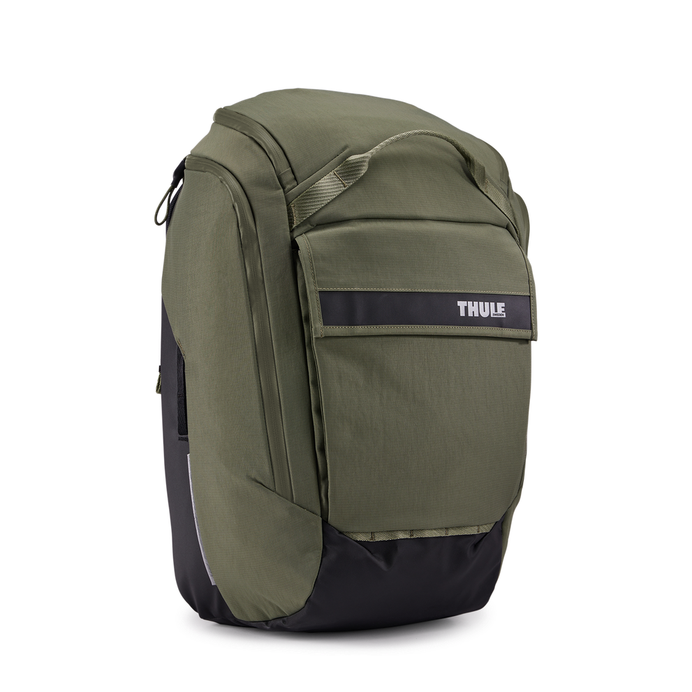 Thule Paramount hybrid bike pannier and backpack 26L green
