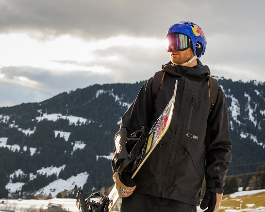 Eero Ettala outdoors wearing a jacket in a mountain setting