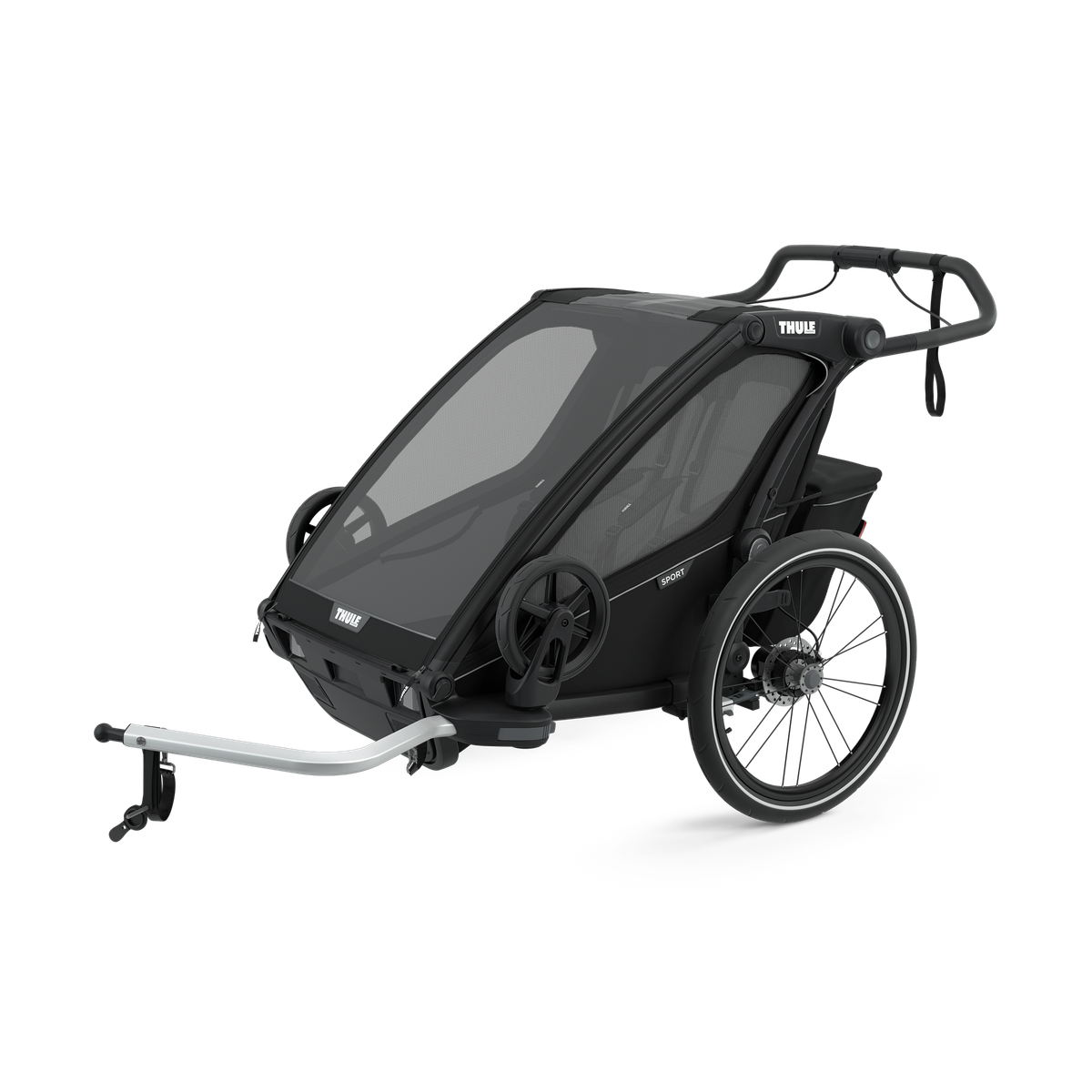 Thule Chariot Sport double 2-seat multisport bike trailer midnight black