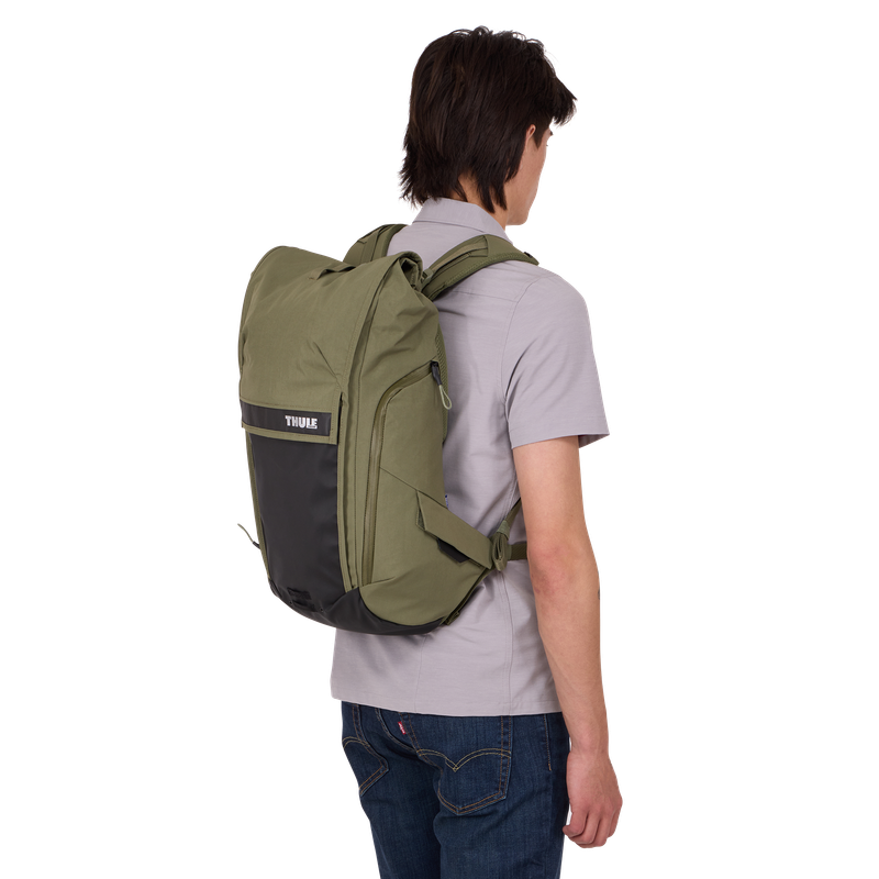Thule Paramount bike commute backpack soft green 20L