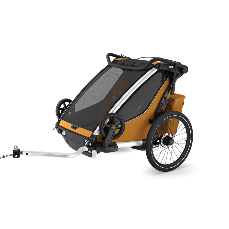 Thule Chariot Sport 2 double 1 or 2-seat multisport bike trailer natural gold