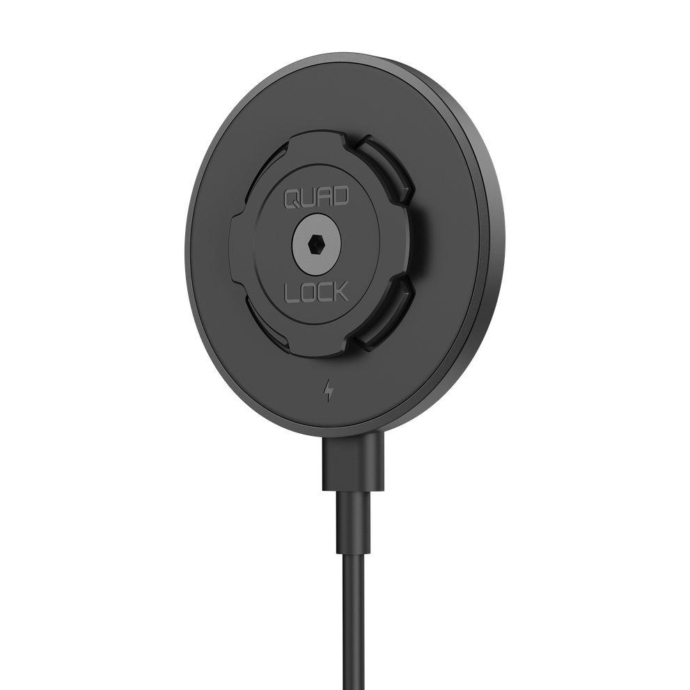 Quad Lock wireless charging head for car / desk version 2 black