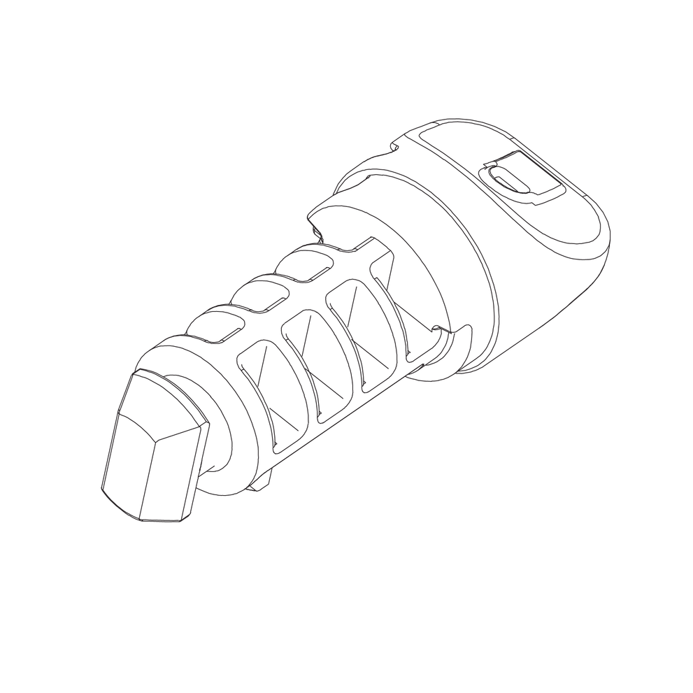 Plastic tumbler lock cylinder - Thule Chariot Cross/Lite/Cab