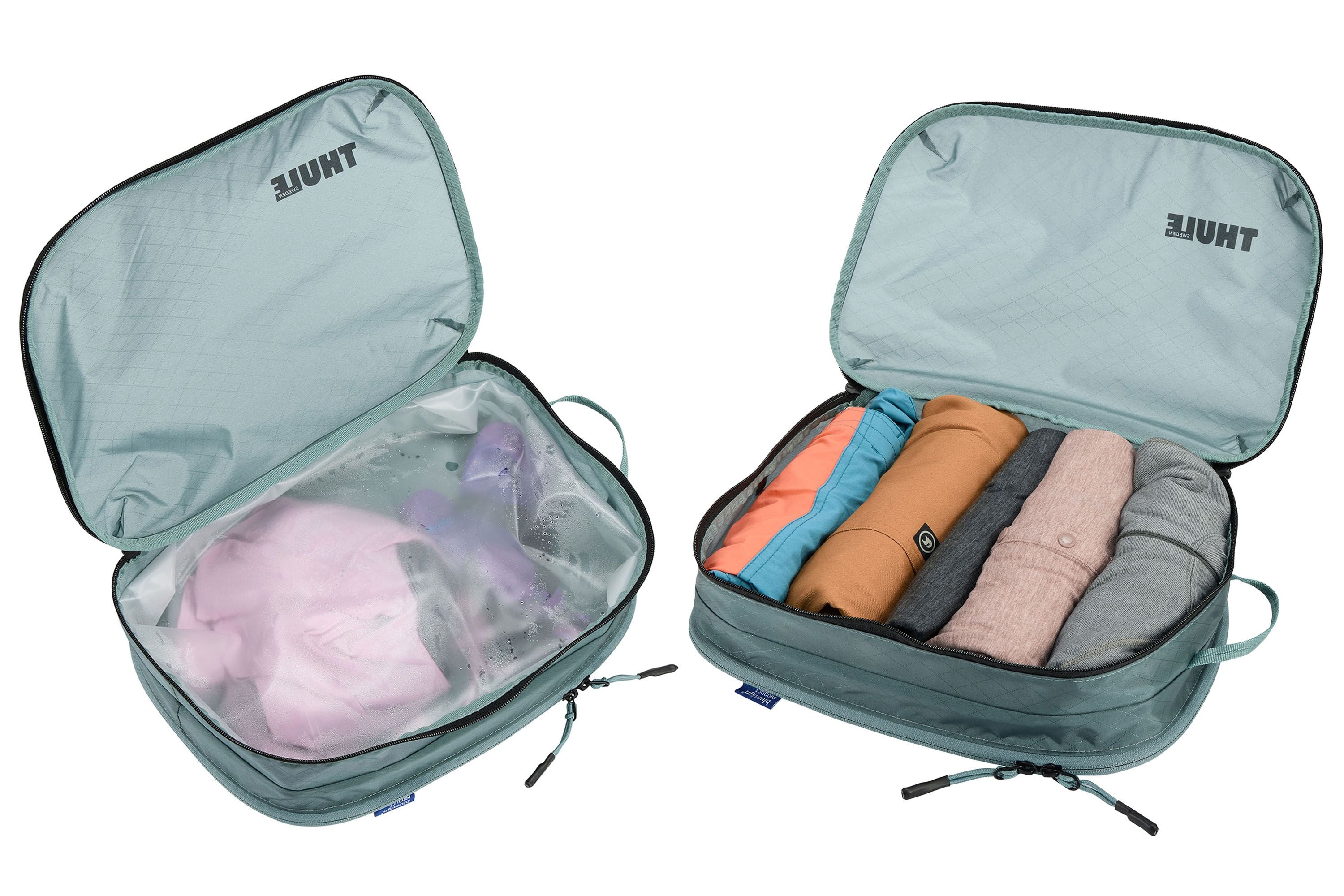 Thule clean/dirty packing cube clean/dirty packing cube medium pond mid blue