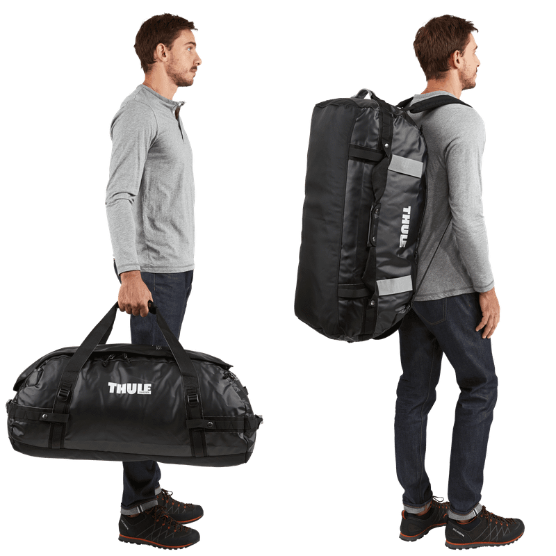 Thule Chasm 90L duffel bag autumnal orange