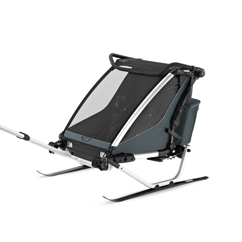 Thule Chariot Cross 2 double 1 or 2-seat multisport bike trailer dark slate
