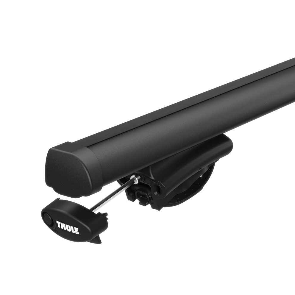 Thule oversized rail foot on Thule ProBar black