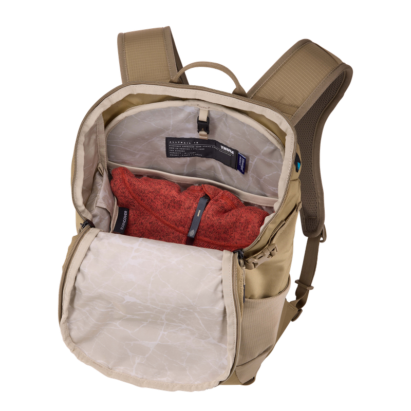 Thule AllTrail 18L daypack with rain cover Faded Khaki tan