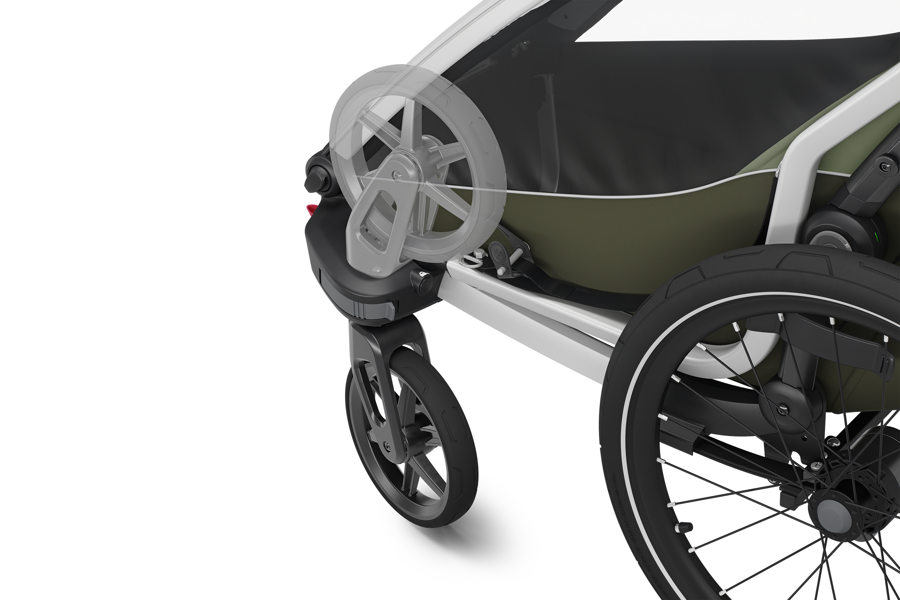 Thule Chariot Lite double feature: Convenient storage