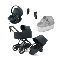 Thule Charm darkest blue & Thule Maple darkest blue newborn bundle