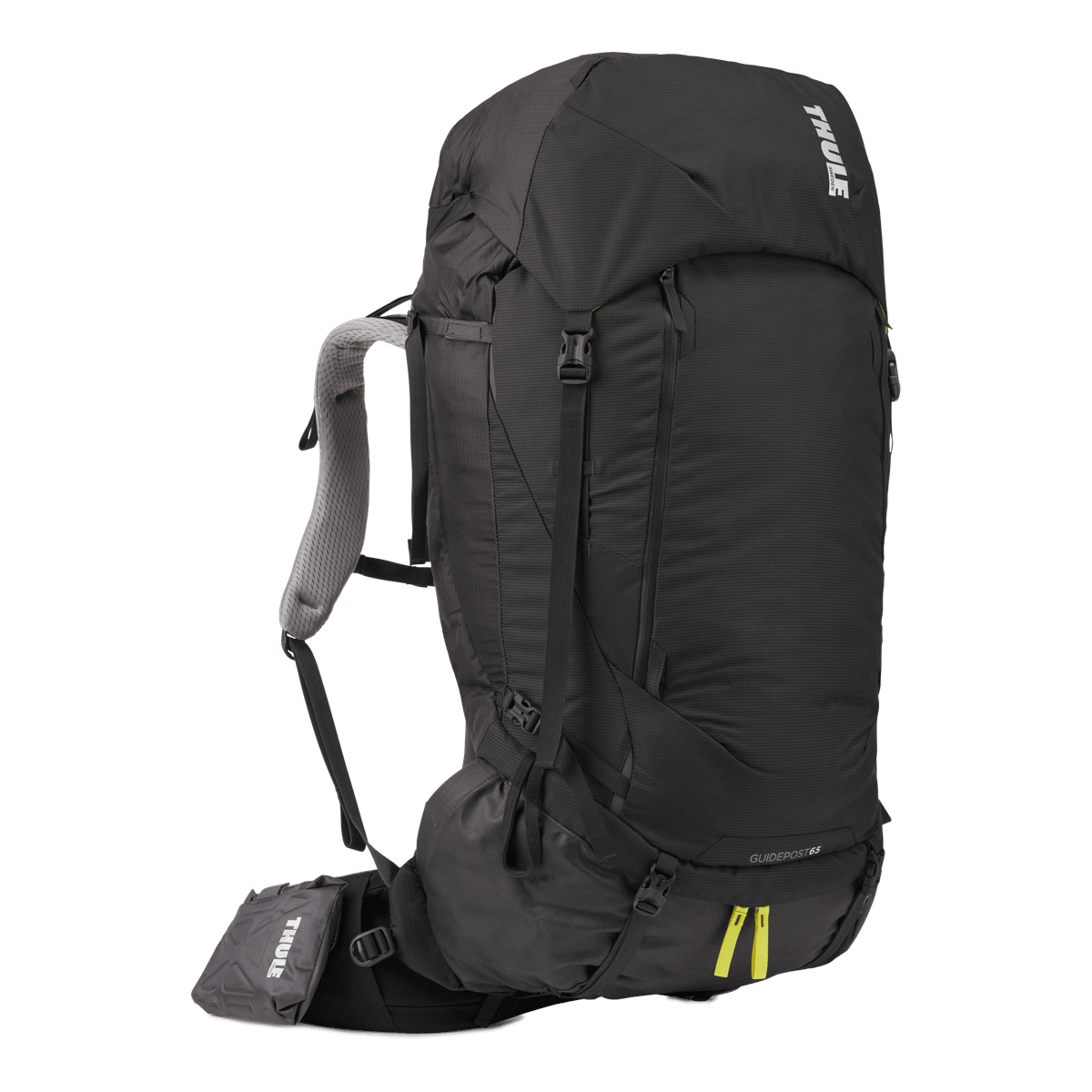 Thule Guidepost 65L men's backpacking pack obsidian gray