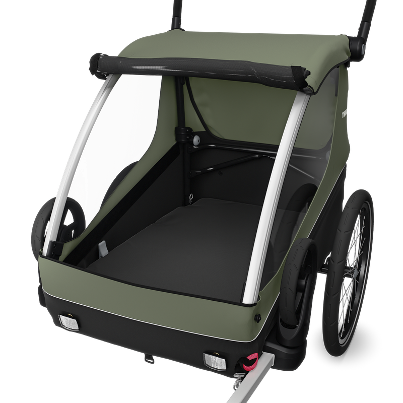 Thule Courier bike trailer vintage green