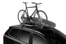 Thule Motion XT Sport on car with ProRide - titan glossy