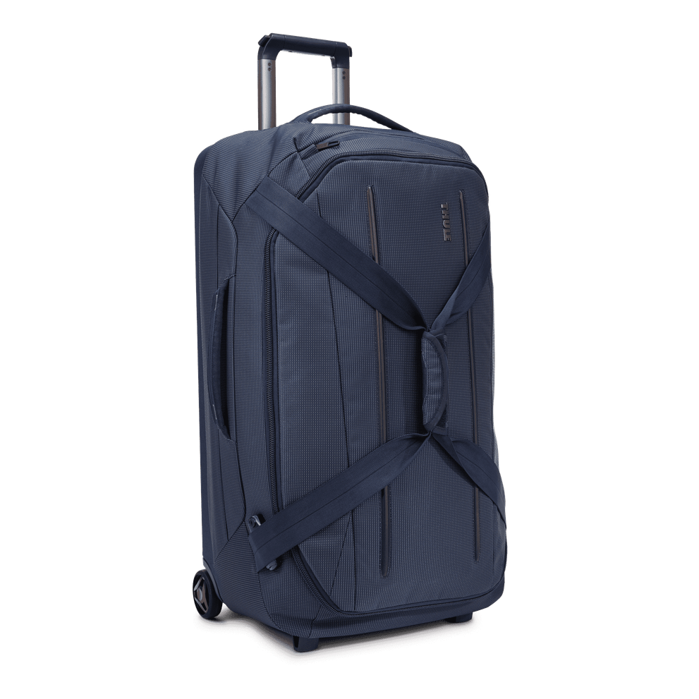 rolling luggage bag blue