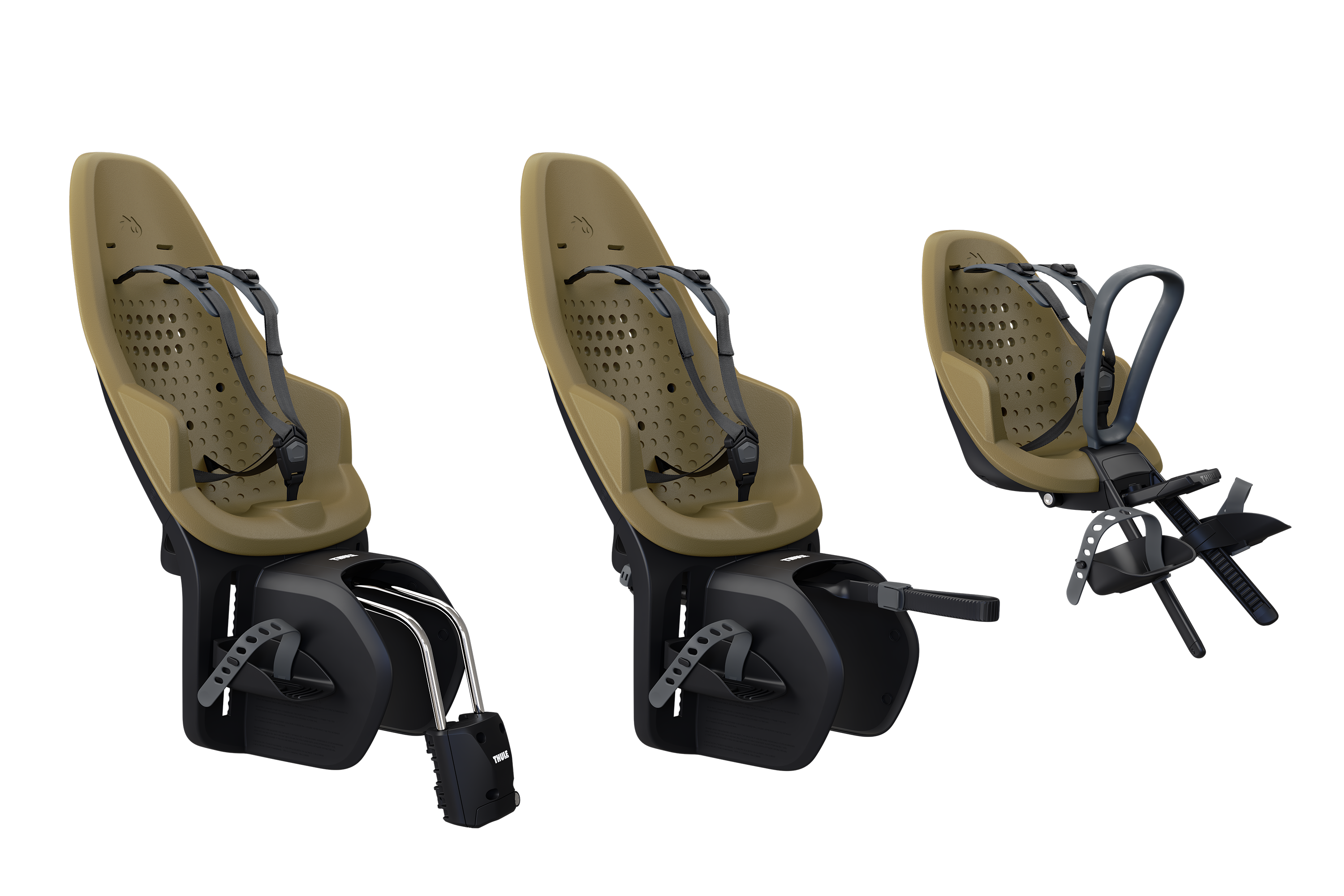 Thule Yepp 2 child bike seats Nutria green