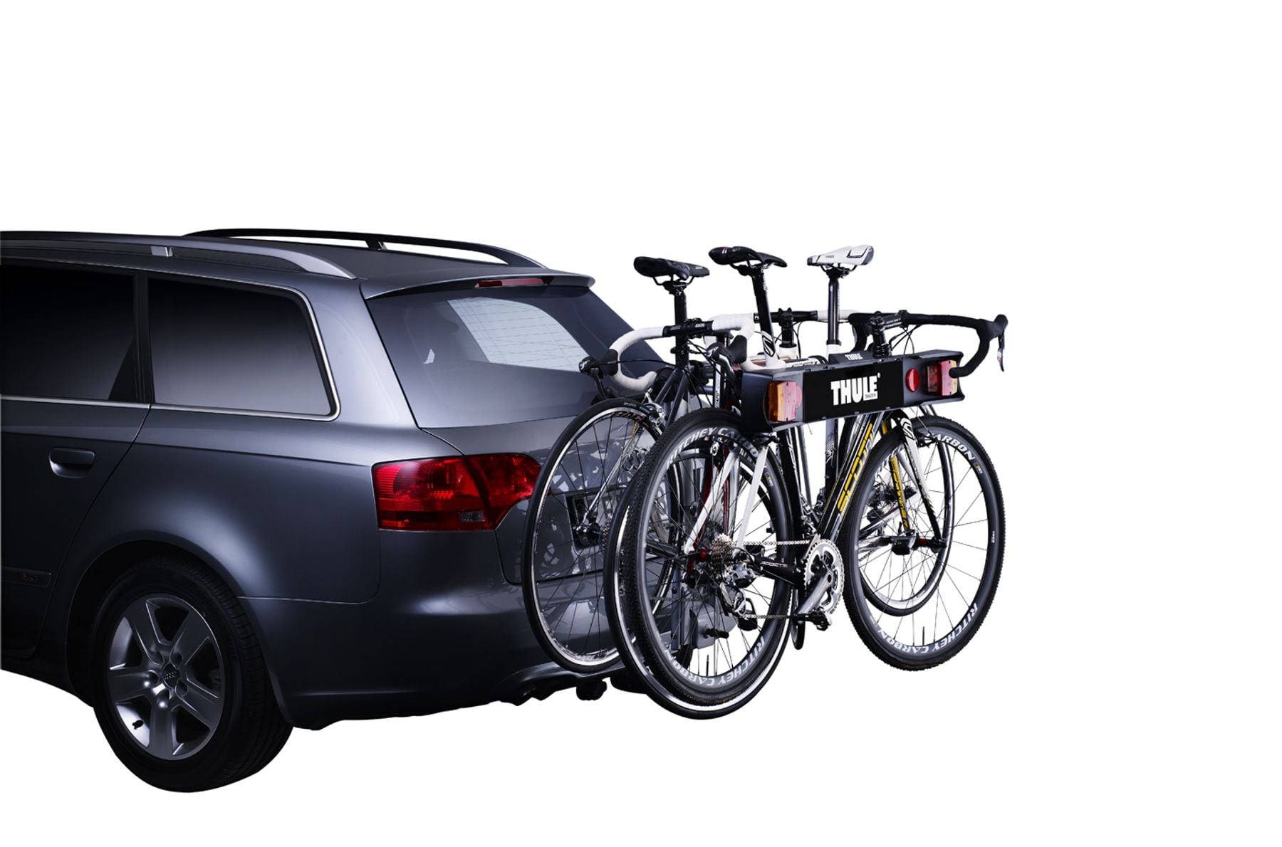 thule bike rack with lights