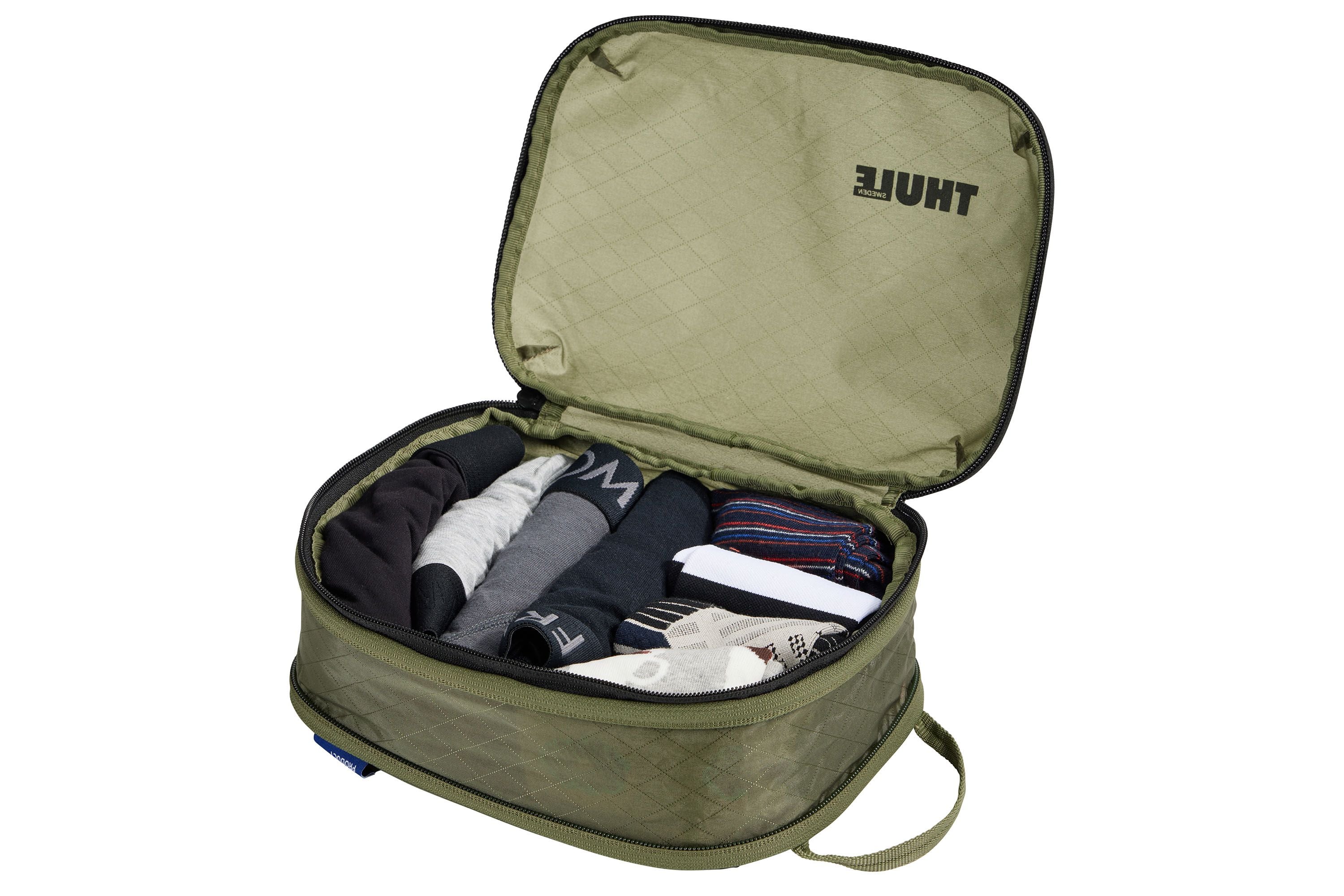Thule compression packing cube small soft green