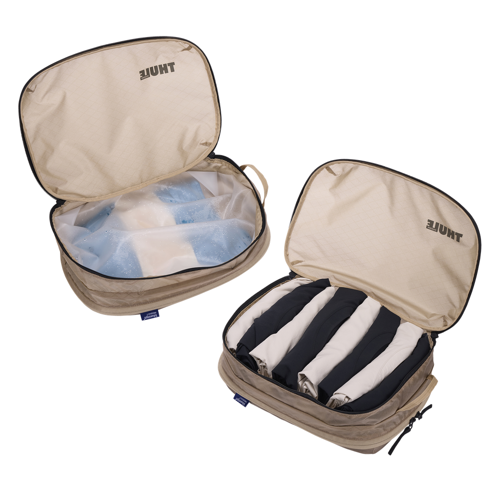 Thule clean/dirty packing cube gentle beige